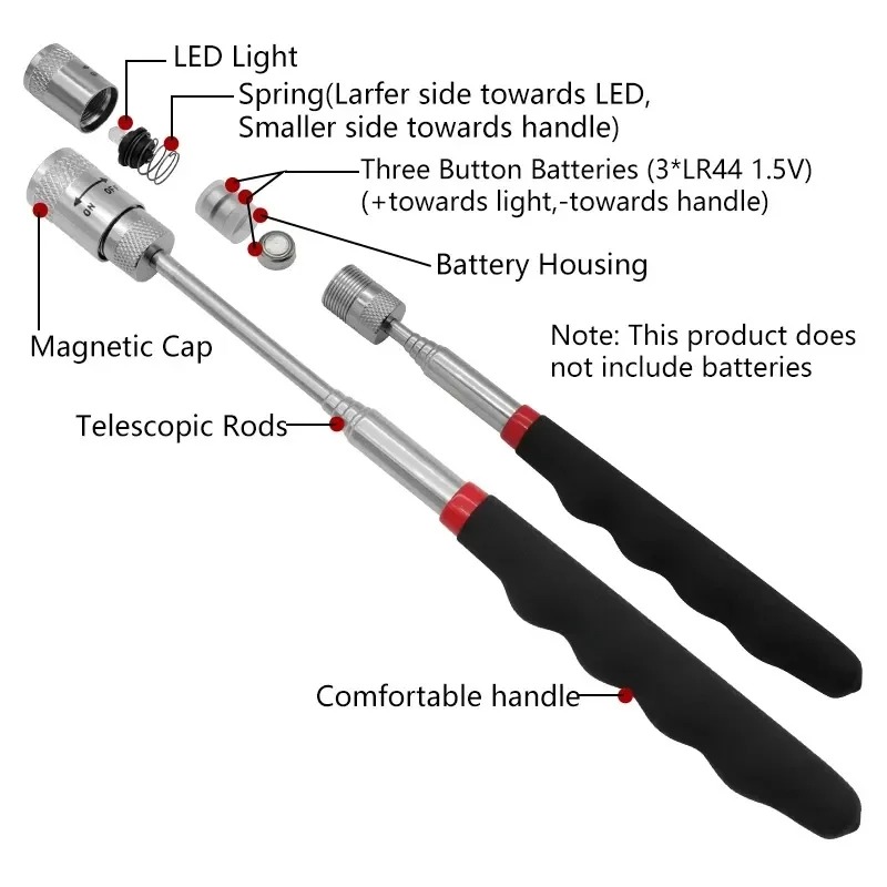 Teleskopik Manyetik Kalem LED  - Telescopic Fishing Rod incelemesi ve fiyatı