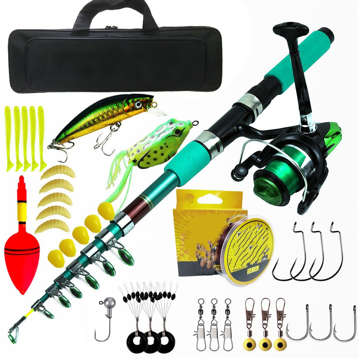 Telescopic Fishing Rod - Taşınabilir Ultra Hafif Sazan Teleskopik Olta