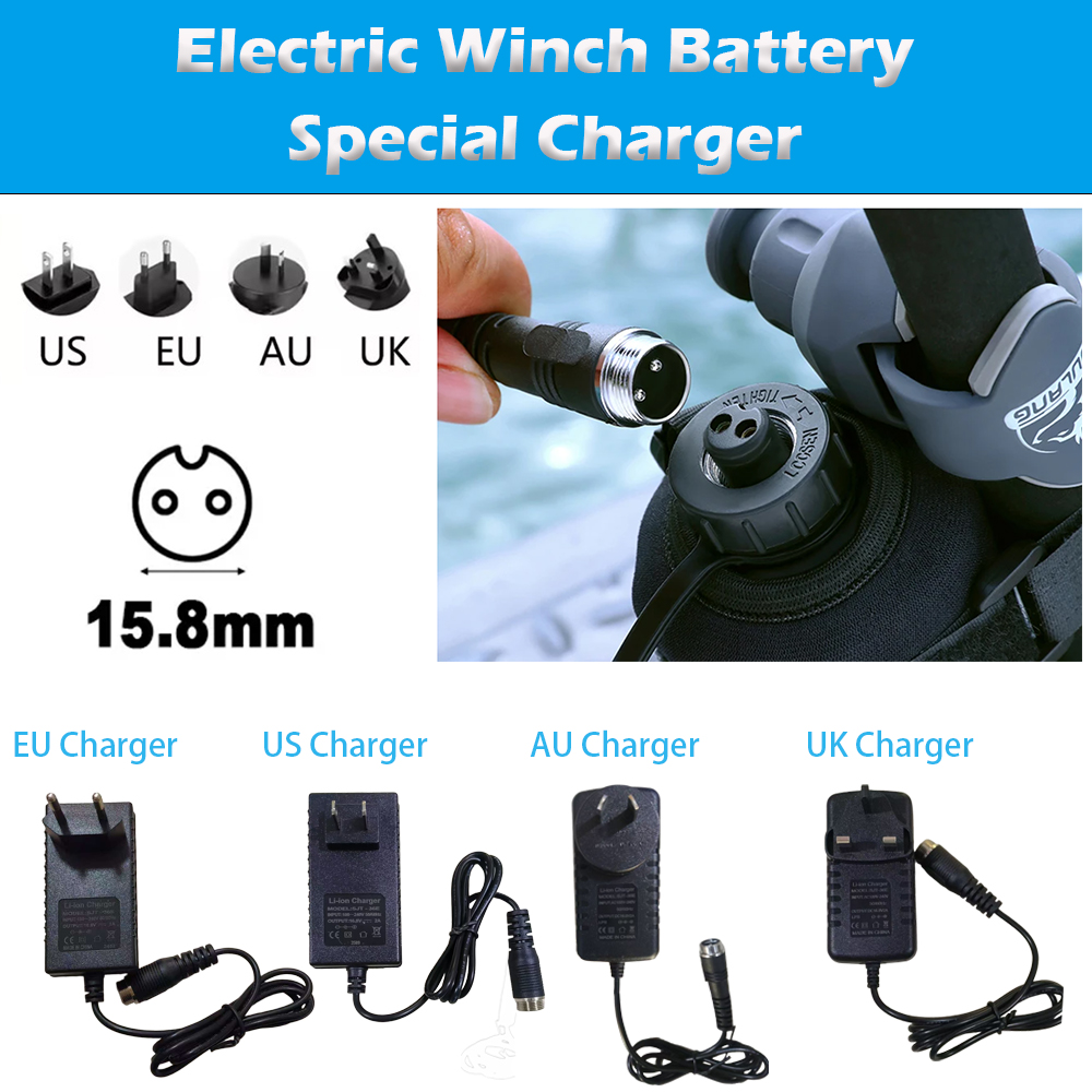 Elektrikli Vinç Aküsü 16.8V 2A - Fishing Equipment Uk incelemesi ve fiyatı