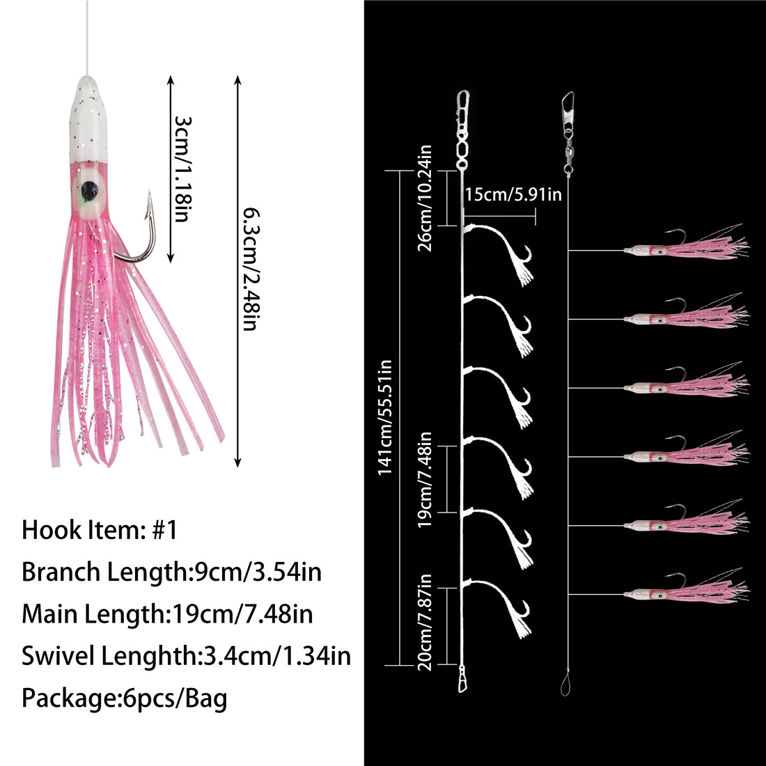 6'lı Paket İpli Olta İğneleri  - Fishing Equipment Shop incelemesi ve fiyatı