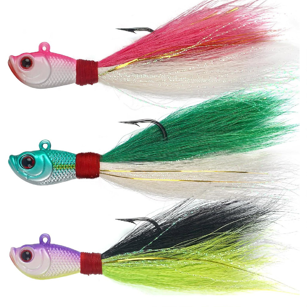 3 adet Bucktail Jigs Tuzlu Su  - Fishing Equipment Shop incelemesi ve fiyatı